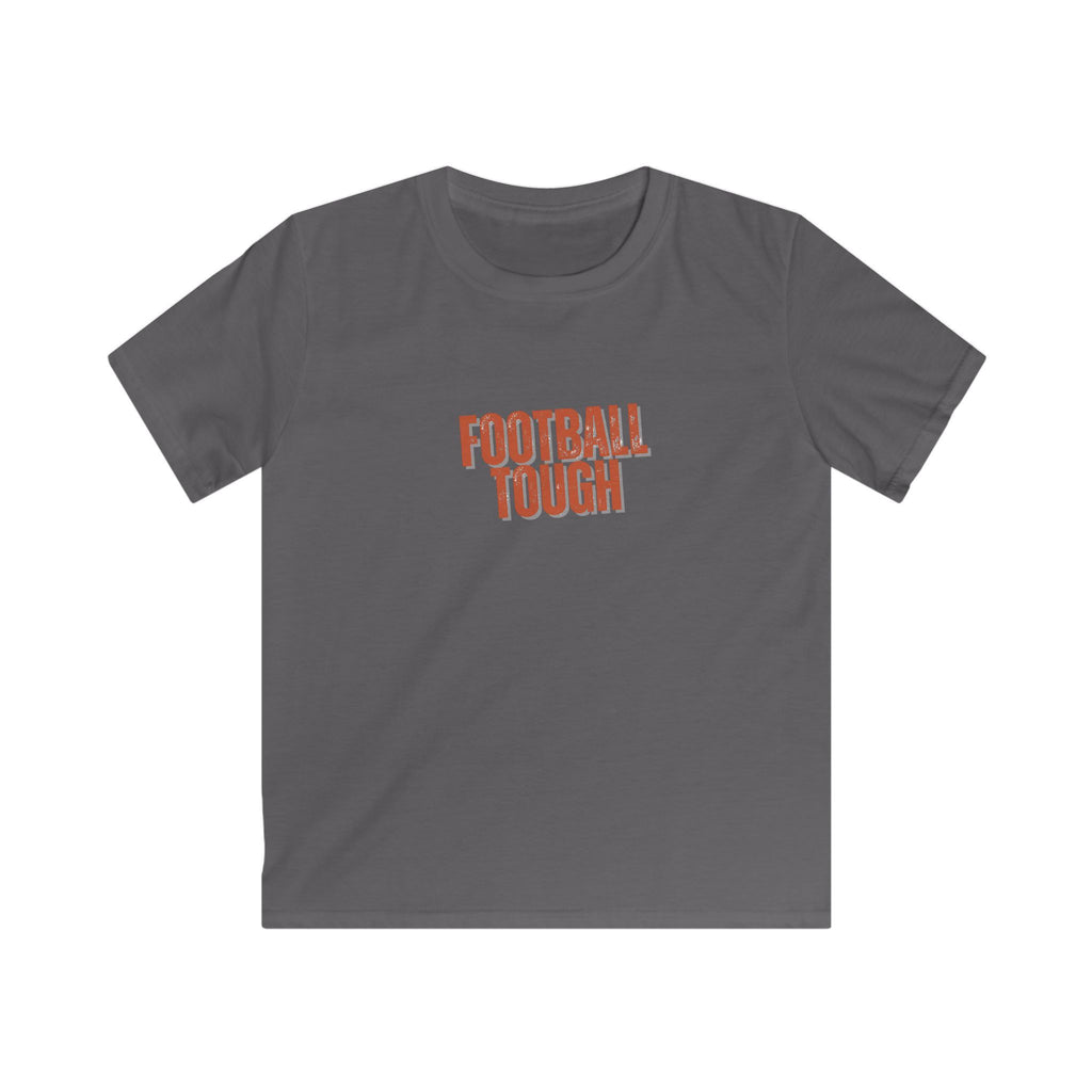 Kids T-Shirt — 'Football Tough' Front & 'Attitude Integrity Grit' Back Graphic Tee