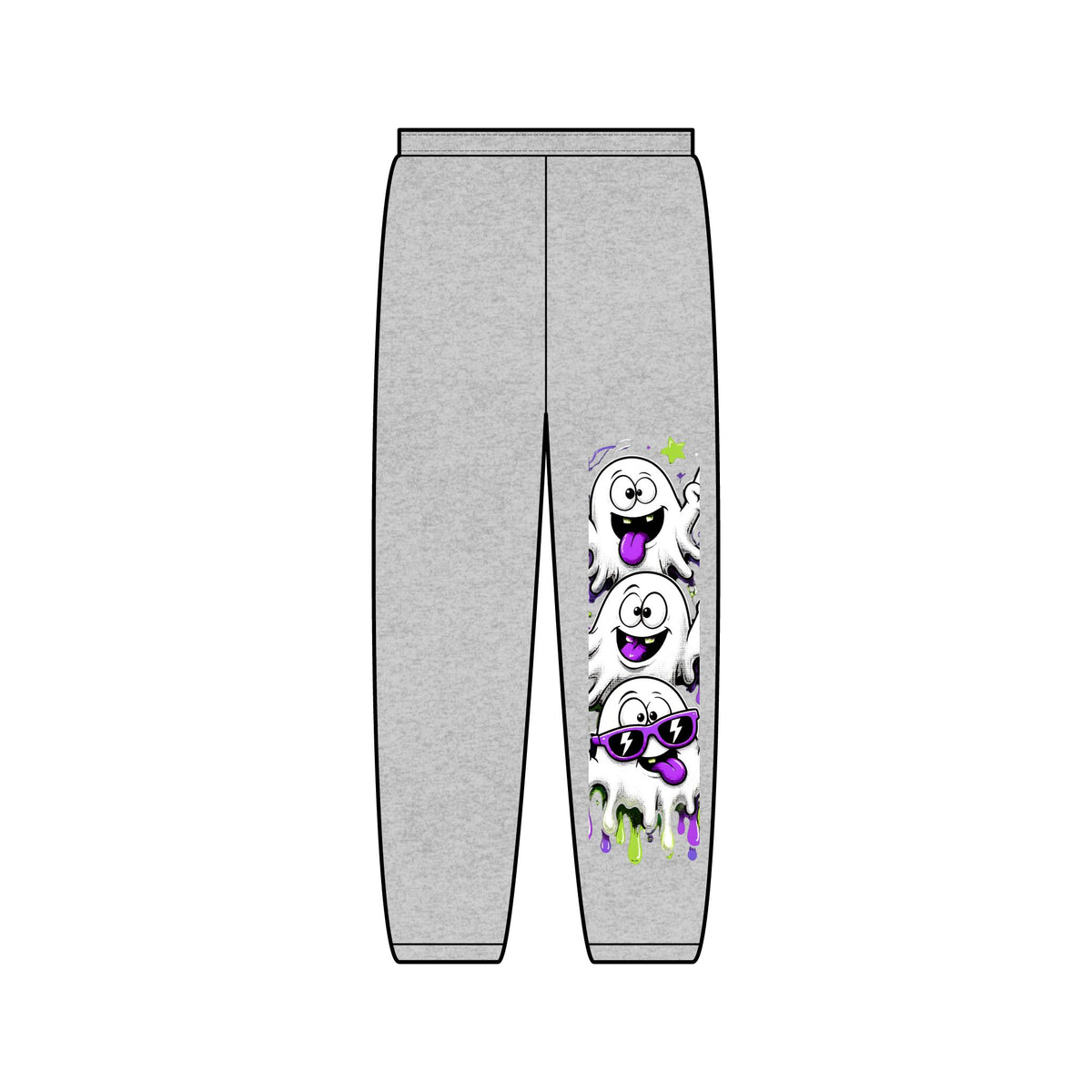 Ghost Crew Graphic Sweatpants — Cute Drip Halloween Lounge Pants
