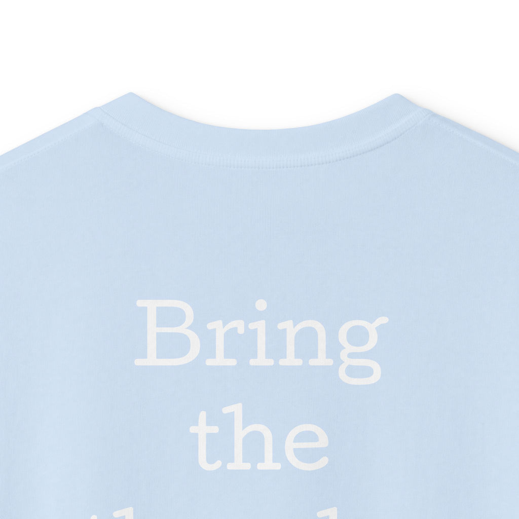 Kids Lightning Bolt Graphic Tee — Yellow Blue Thunderstorm Design