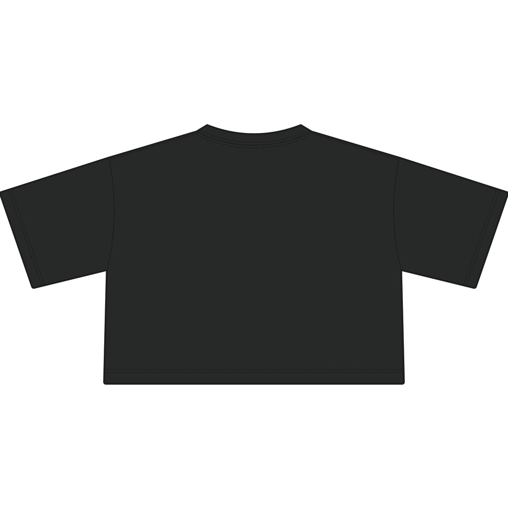 Cropped T-Shirt — "Distance" Track & Running Graphic Tee