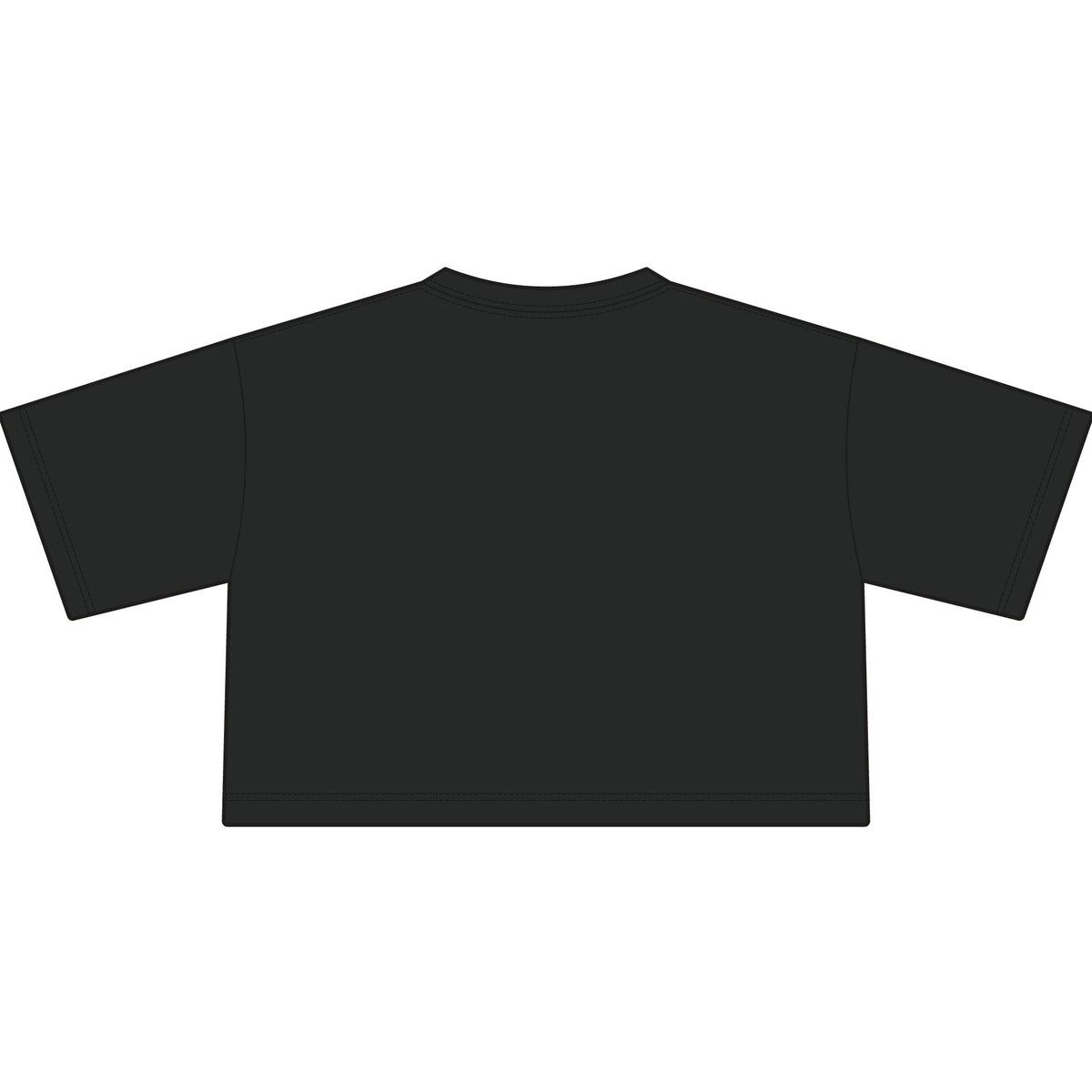 Cropped T-Shirt — "Distance" Track & Running Graphic Tee