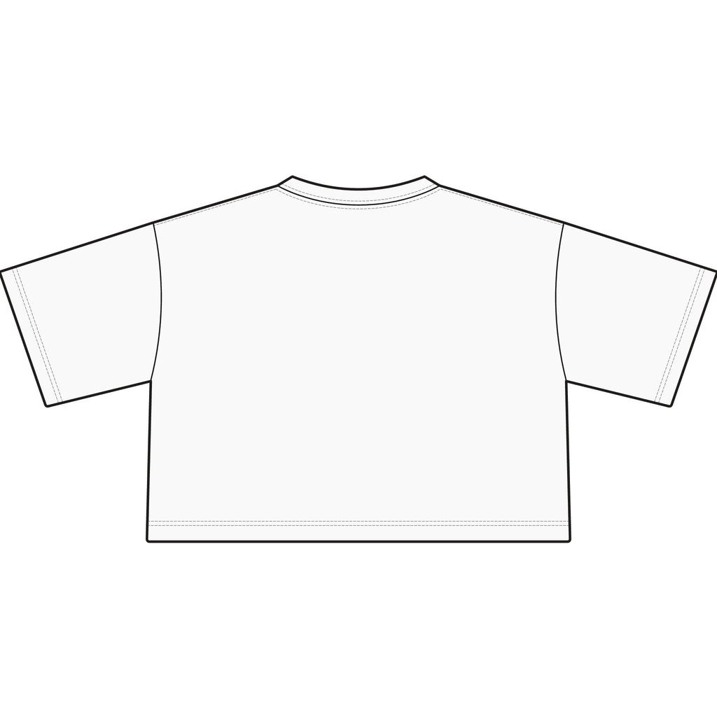 Cropped T-Shirt — "Distance" Track & Running Graphic Tee
