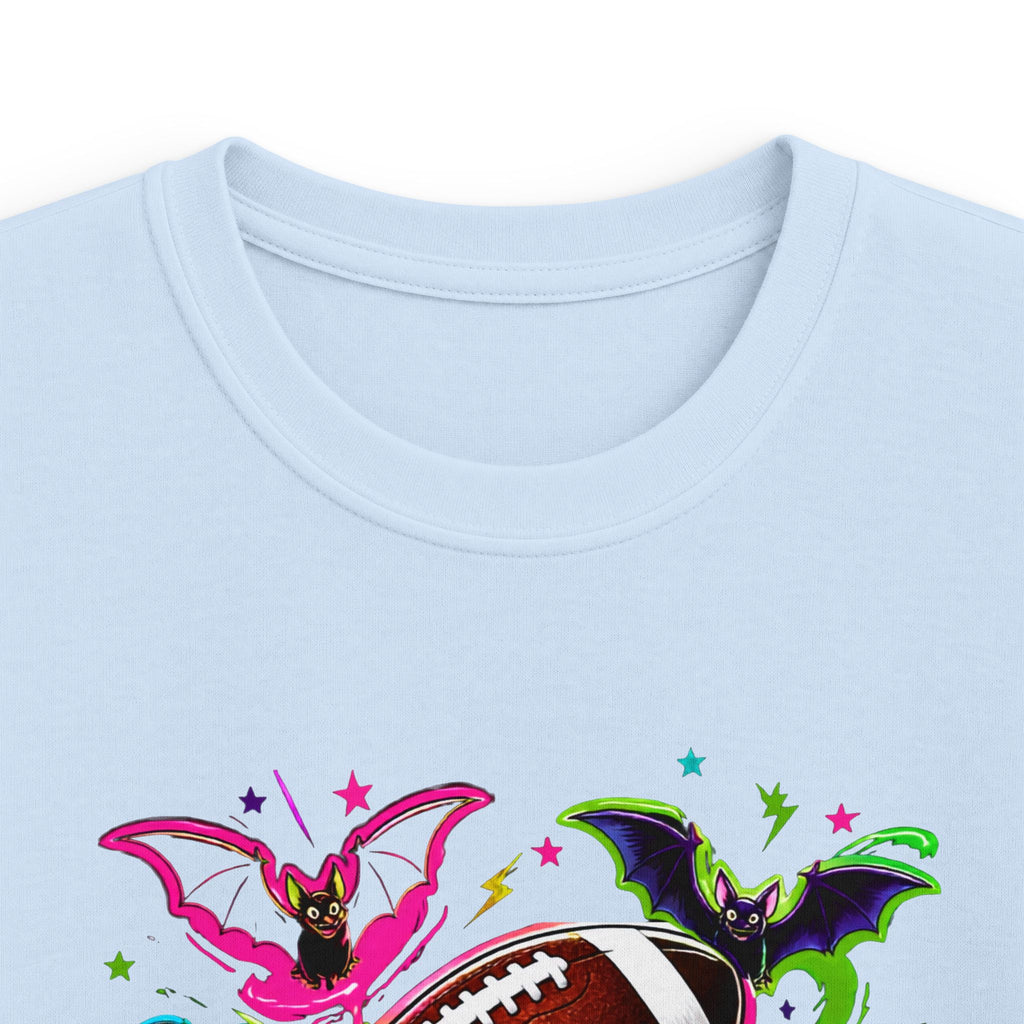 Kids Football Bats — Colorful Splash Grunge Youth Shirt