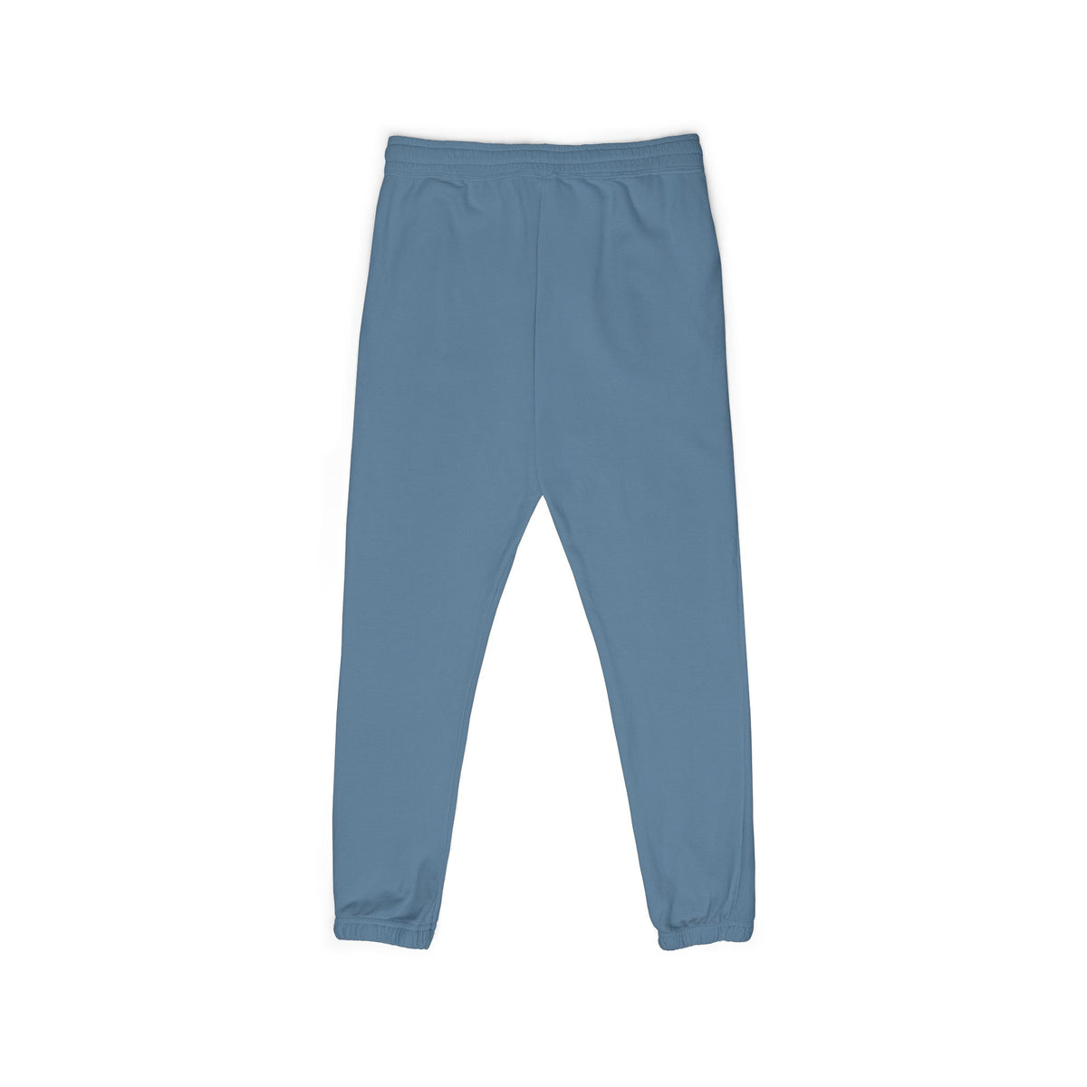 Embroidered Minimal Script Sweatpants — Cream Garment-Dyed Fleece