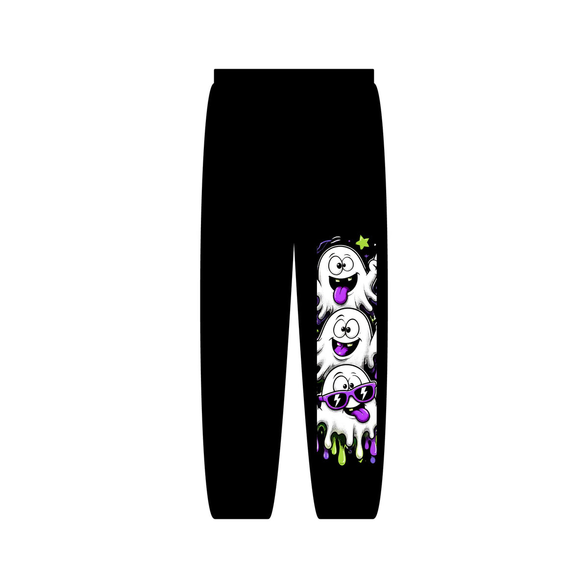 Ghost Crew Graphic Sweatpants — Cute Drip Halloween Lounge Pants