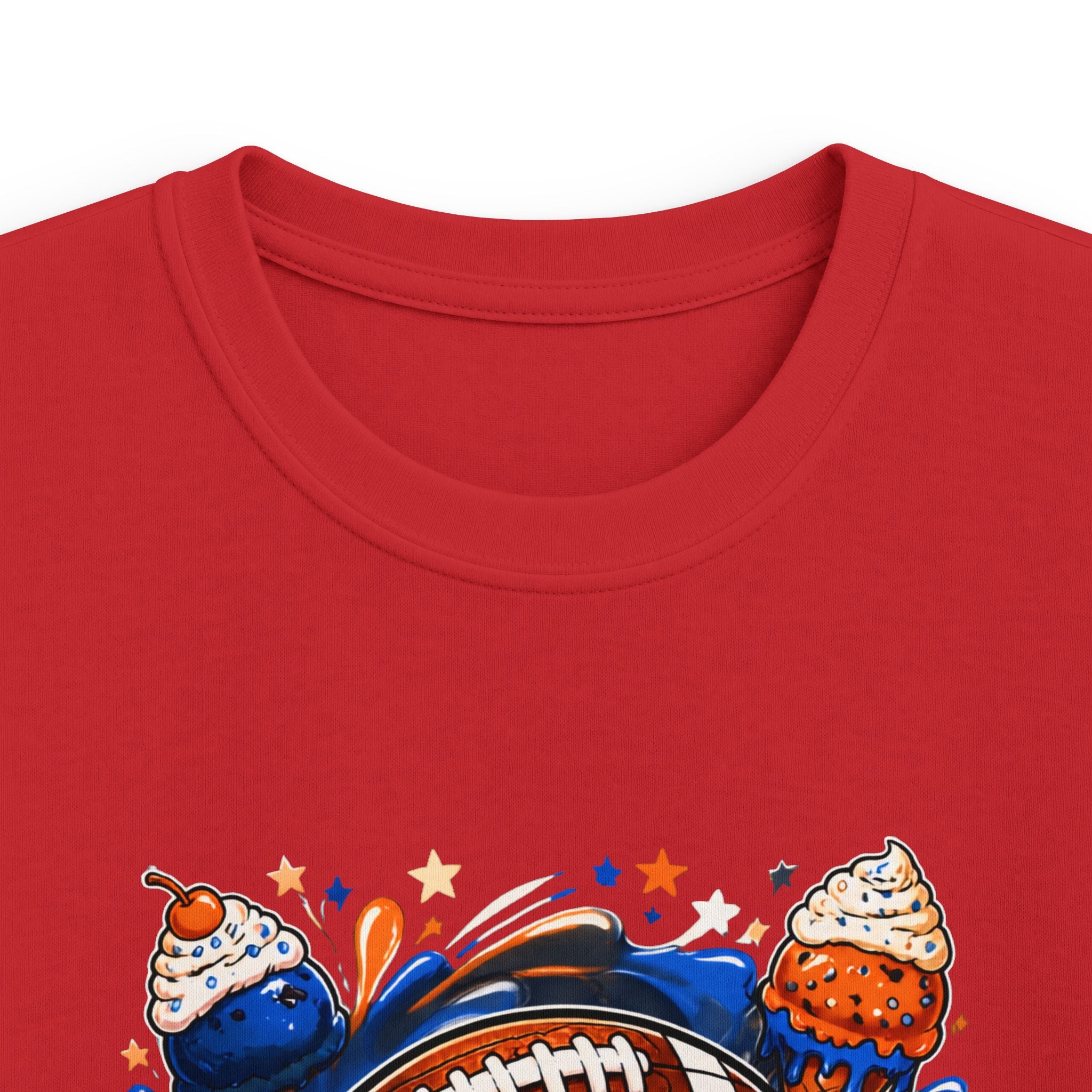 Kids Football Ice Cream Tee – "Football Tough" Youth Shirt