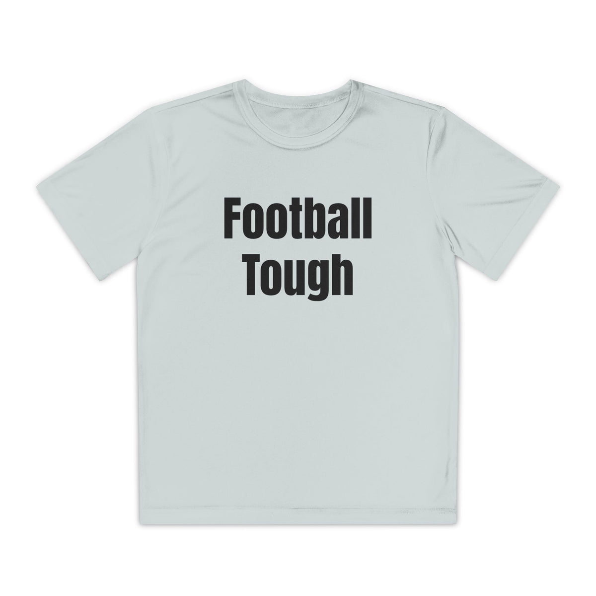 Youth Football Tee – "Football Tough" Dripping Football Back Graphic