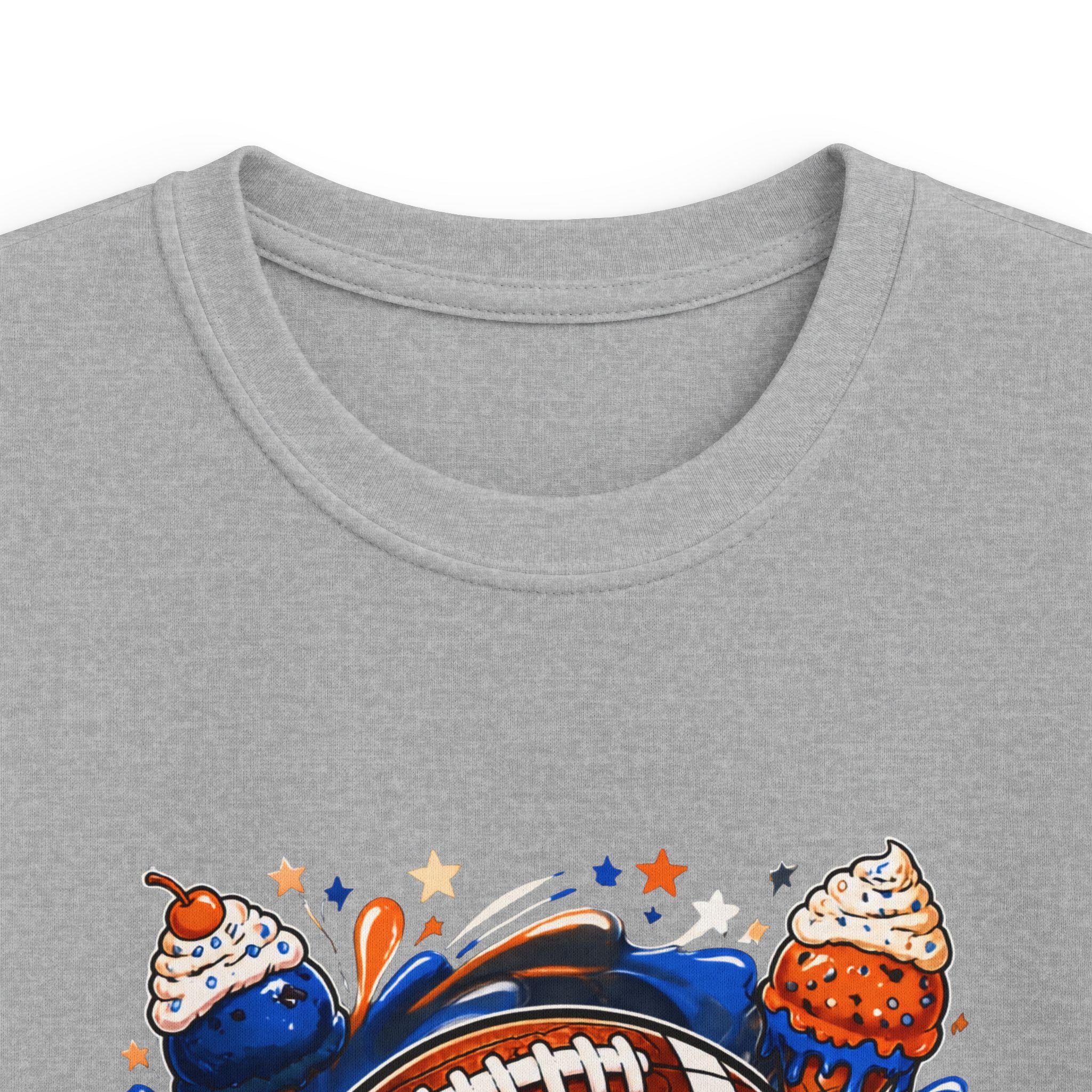 Kids Football Ice Cream Tee – "Football Tough" Youth Shirt