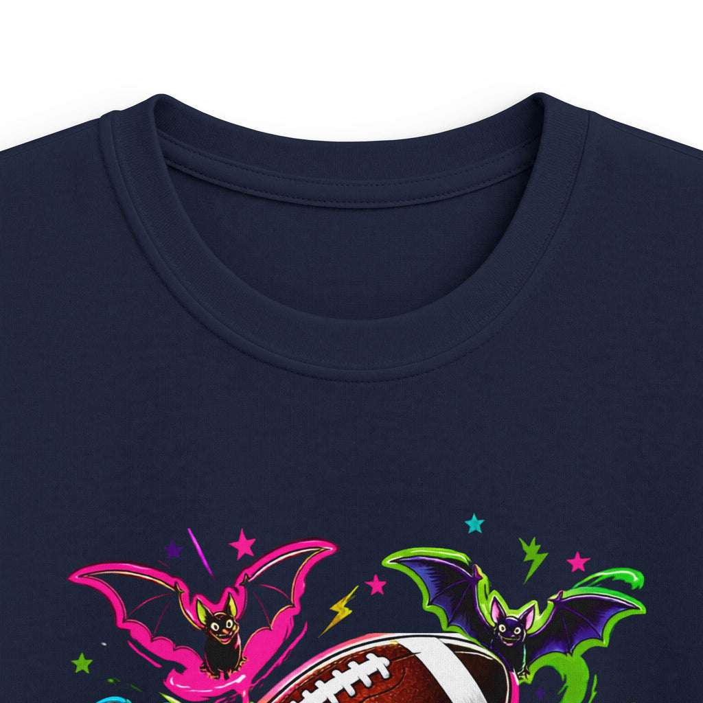 Kids Football Bats — Colorful Splash Grunge Youth Shirt