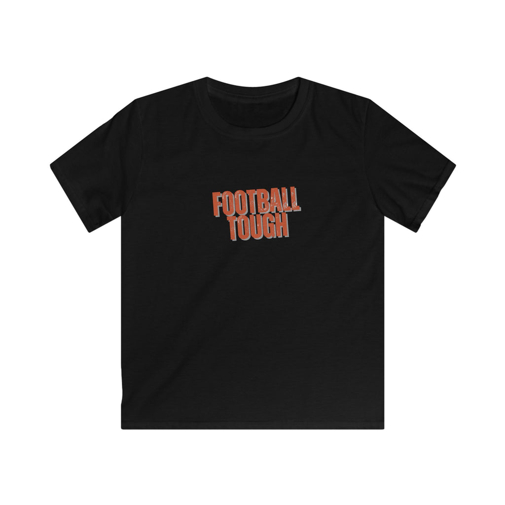 Kids T-Shirt — 'Football Tough' Front & 'Attitude Integrity Grit' Back Graphic Tee