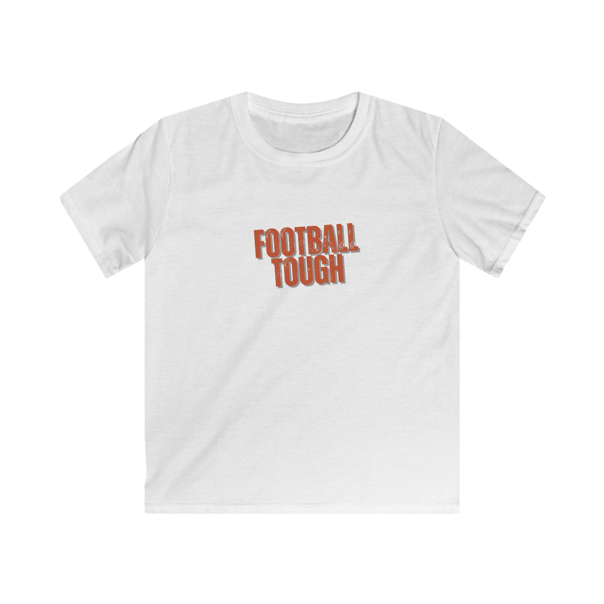 Kids T-Shirt — 'Football Tough' Front & 'Attitude Integrity Grit' Back Graphic Tee