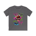 Kids Football Bats — Colorful Splash Grunge Youth Shirt