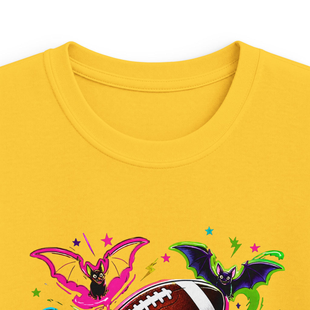 Kids Football Bats — Colorful Splash Grunge Youth Shirt