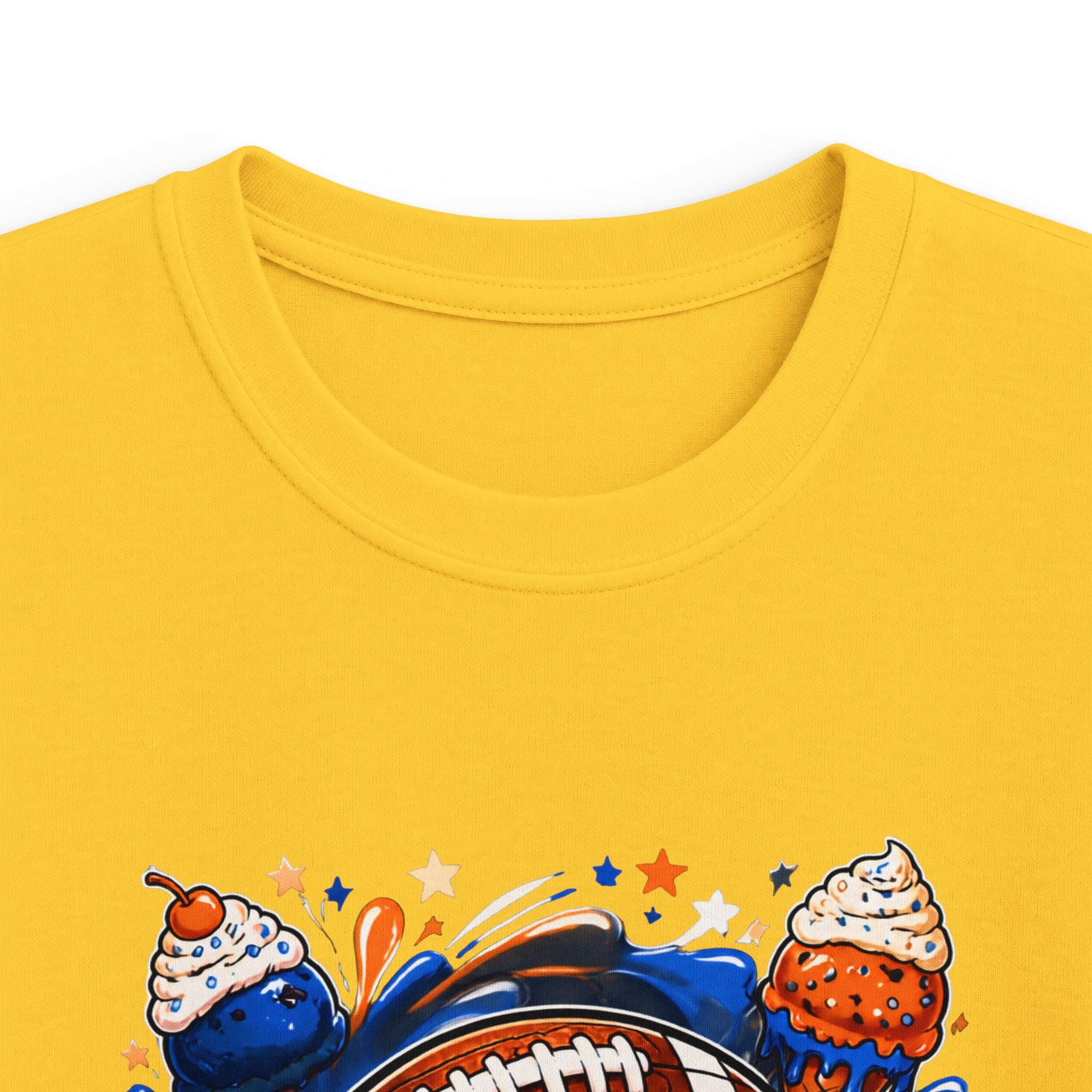 Kids Football Ice Cream Tee – "Football Tough" Youth Shirt