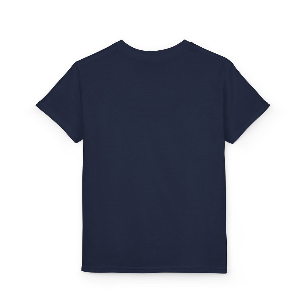 Youth Football T-Shirt – "Football Tough" Blue Grunge Graphic
