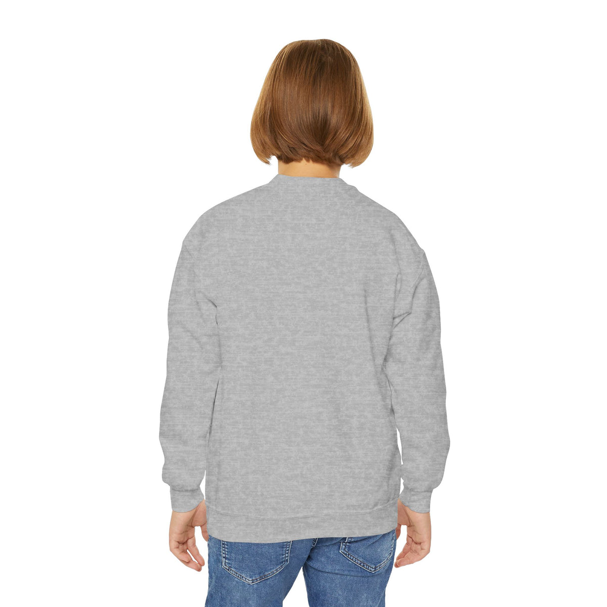 Youth Sweatshirt - Vintage Mountain Forest Sunset Crewneck