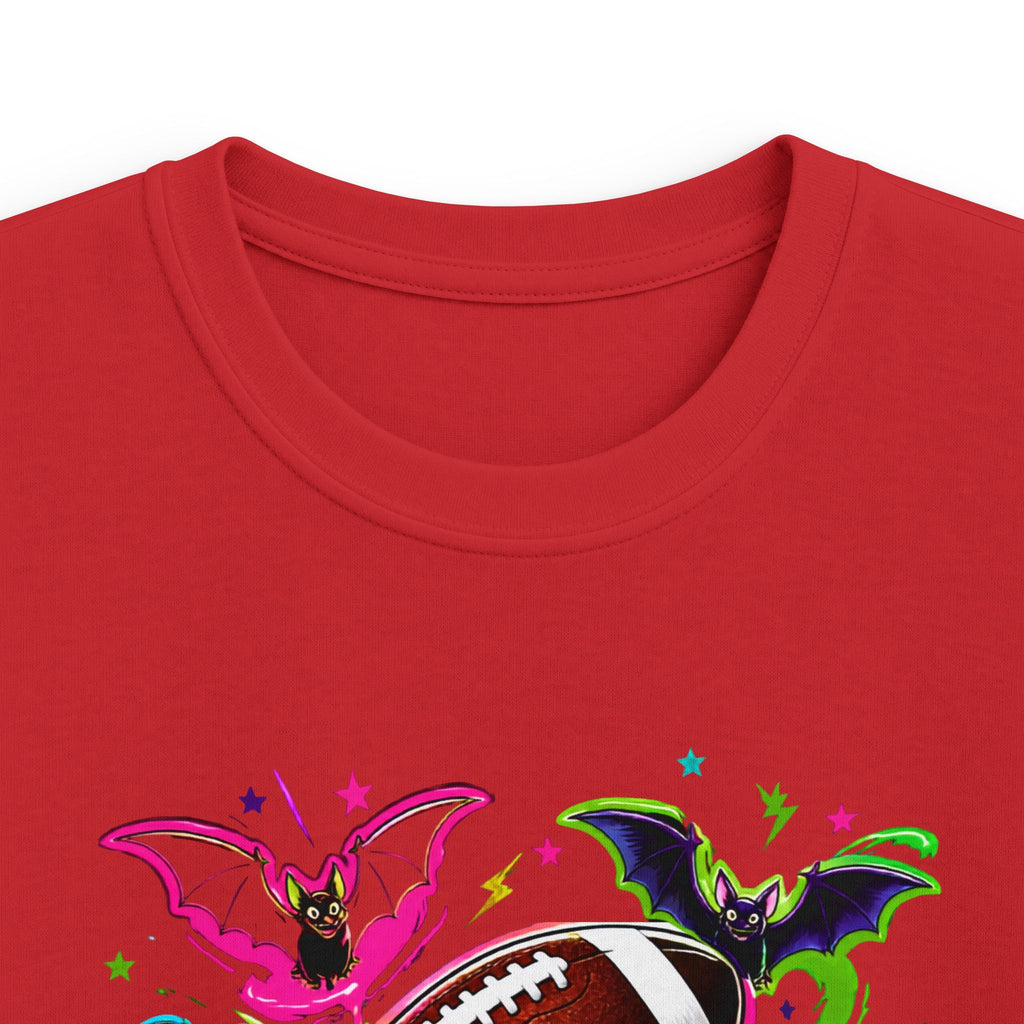 Kids Football Bats — Colorful Splash Grunge Youth Shirt