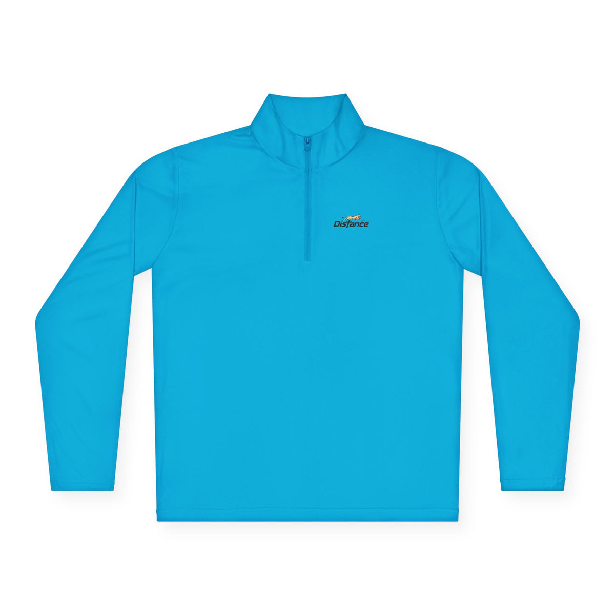 Quarter-Zip Pullover — 'Progress Over Perfection' Embroidered White Pullover
