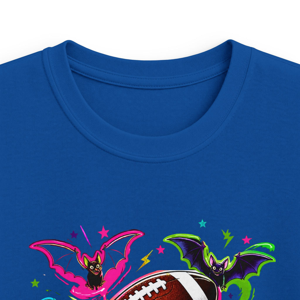 Kids Football Bats — Colorful Splash Grunge Youth Shirt