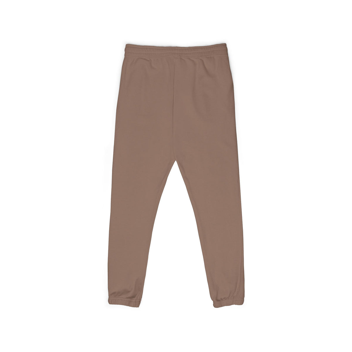 Embroidered Minimal Script Sweatpants — Cream Garment-Dyed Fleece
