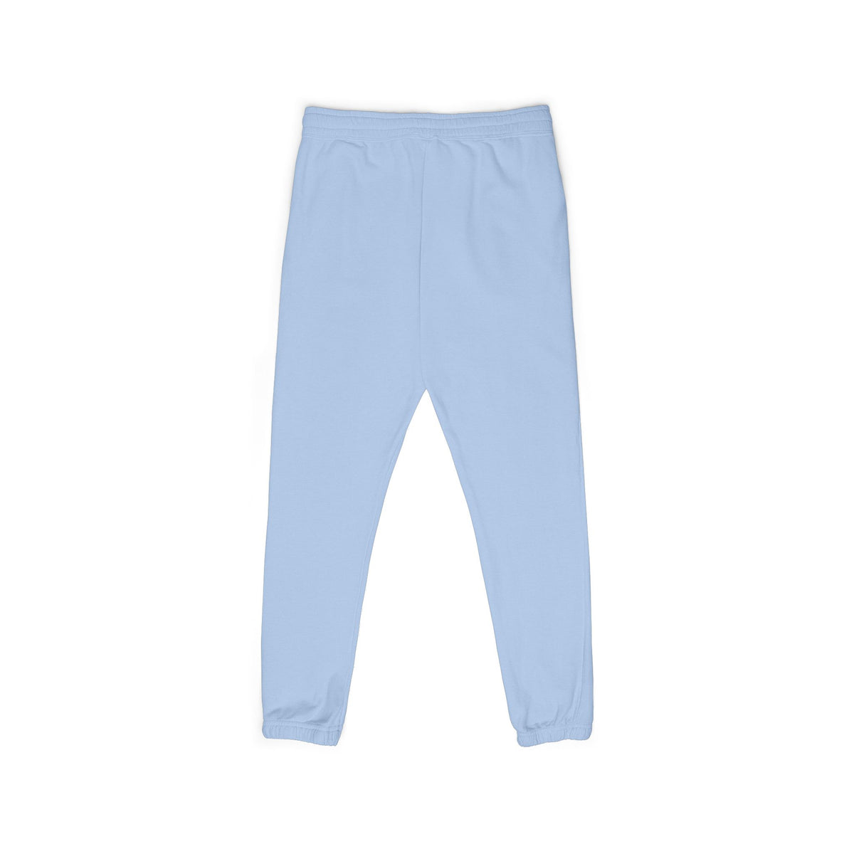 Embroidered Minimal Script Sweatpants — Cream Garment-Dyed Fleece
