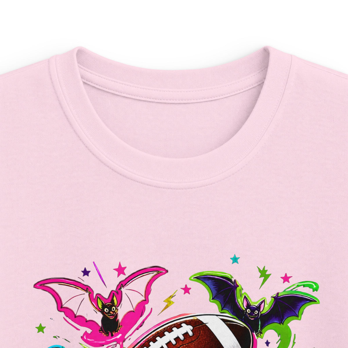 Kids Football Bats — Colorful Splash Grunge Youth Shirt