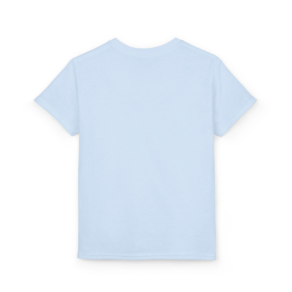 Youth Football T-Shirt – "Football Tough" Blue Grunge Graphic