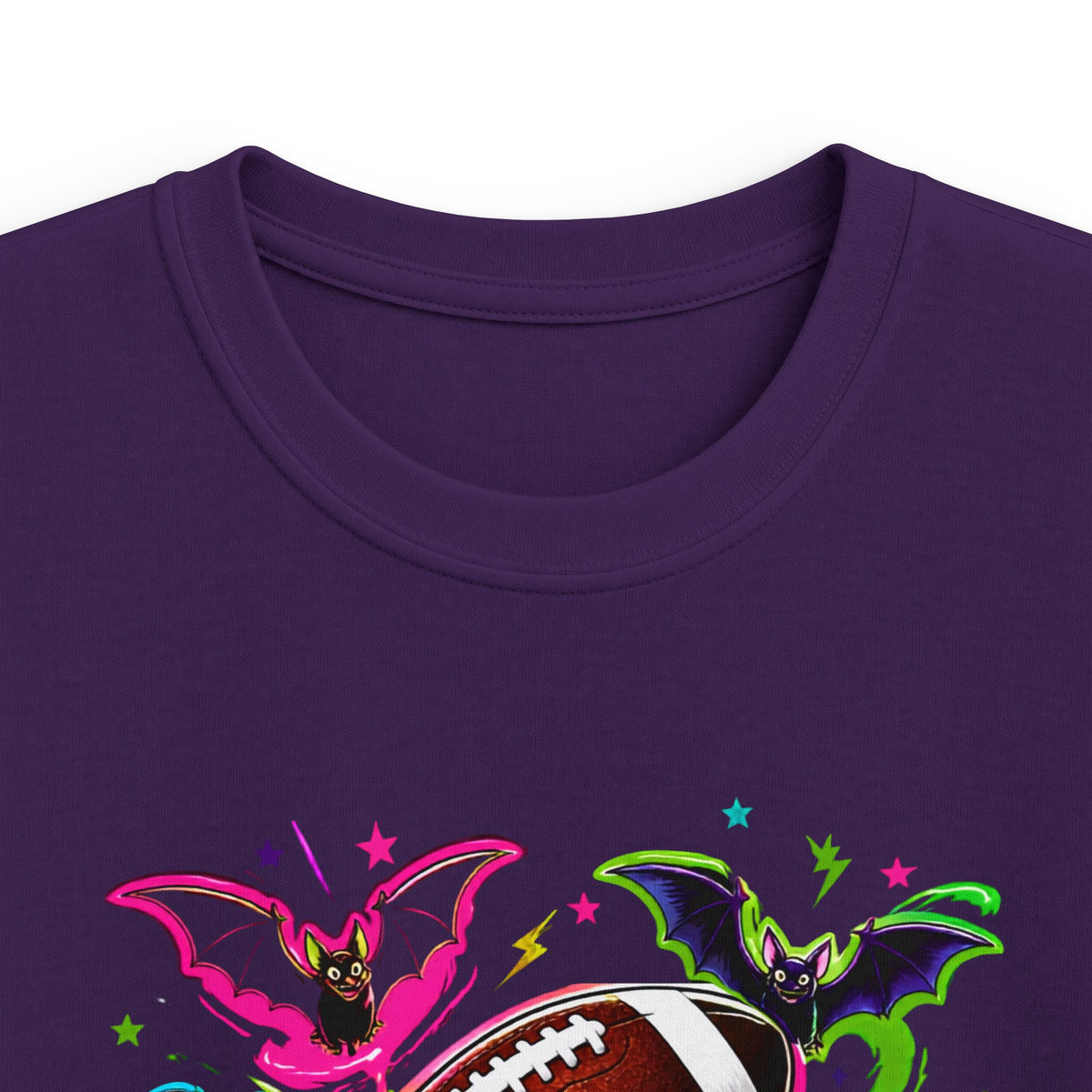 Kids Football Bats — Colorful Splash Grunge Youth Shirt
