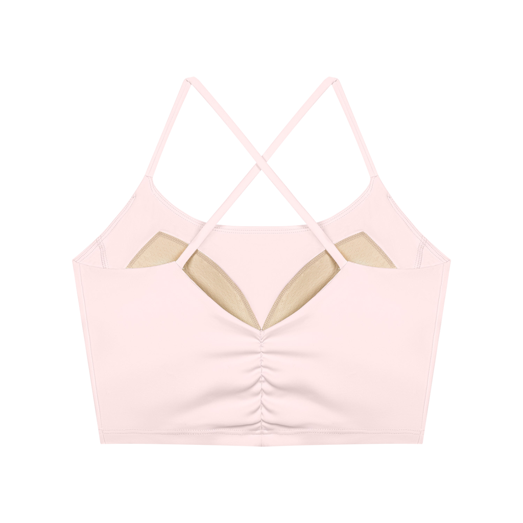 Women's Ruched Cropped Yoga Tank Top